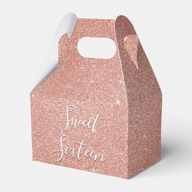 Ballotins Sweet 16 Anniversaire Rose Gold Blush Parties scin (Verso)