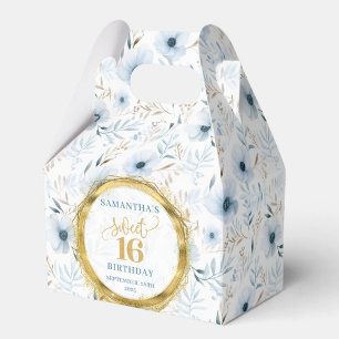 Ballotins Sweet 16 Ballotin Dusty Blue Floral Parties scinti