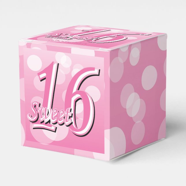 Ballotins Sweet 16 Word Art | 16e anniversaire (Verso)