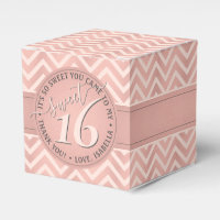 Sweet 16th Birthday Cute & Chic Rose Or Chevron