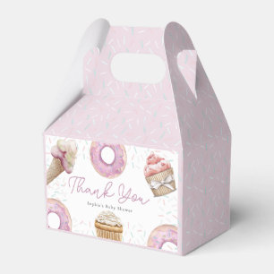 Ballotins Sweet Little Girl Cupcake rose & Baby shower de be