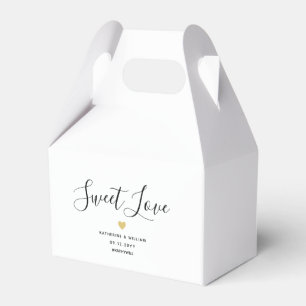 Ballotins Sweet Love Élégant Mariage noir et blanc