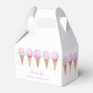 Ballotins Sweet One Pink Pastel Ice Cream Anniversaire