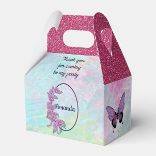 Ballotins Sweet sixteen avec des pois doux et un papillon