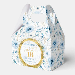 Ballotins Sweet sixteen glamour Dusty Blue Gold Ballotin