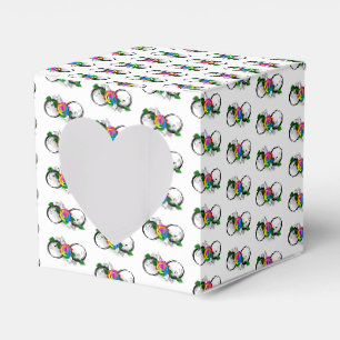 Ballotins Symbole d'infini avec Rose arc-en-ciel
