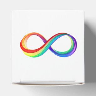 Ballotins Symbole d'infinité arc-en-ciel stratifié