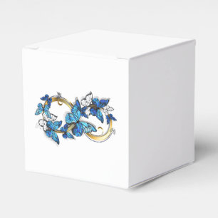 Ballotins Symbole infini de papillons Morpho bleus