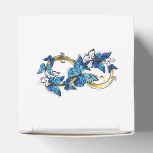 Ballotins Symbole infini de papillons Morpho bleus