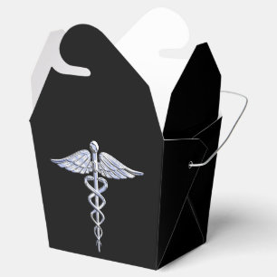 Ballotins Symbole Médicale de caducée sur le noir