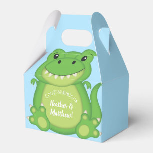 Ballotins T-Rex Dinosaur Baby shower Bleu