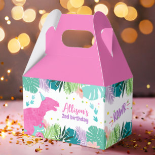 Ballotins T-Rex Pink Dinosaur Girl Dino Anniversaire préhist