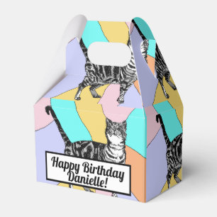 Ballotins Tabby Cat Pastel Anniversaire Chats Ballotin