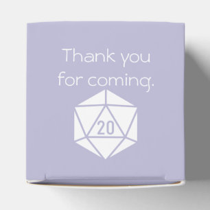 Ballotins Tabletop Chic dans une boîte de faveur lavande