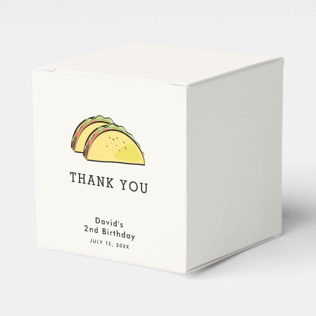 Ballotins Taco Anniversaire Crème Simple Merci (Verso)