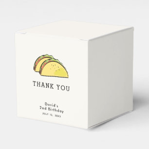 Ballotins Taco Anniversaire Simple Crème Merci