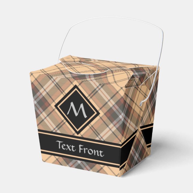Ballotins Tartan beige et Brown (Verso)