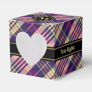 Ballotins Tartan mauve, or et bleu