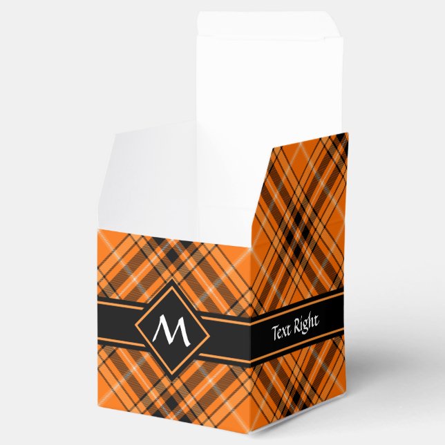 Ballotins Tartan orange d'Halloween (Ouvert)