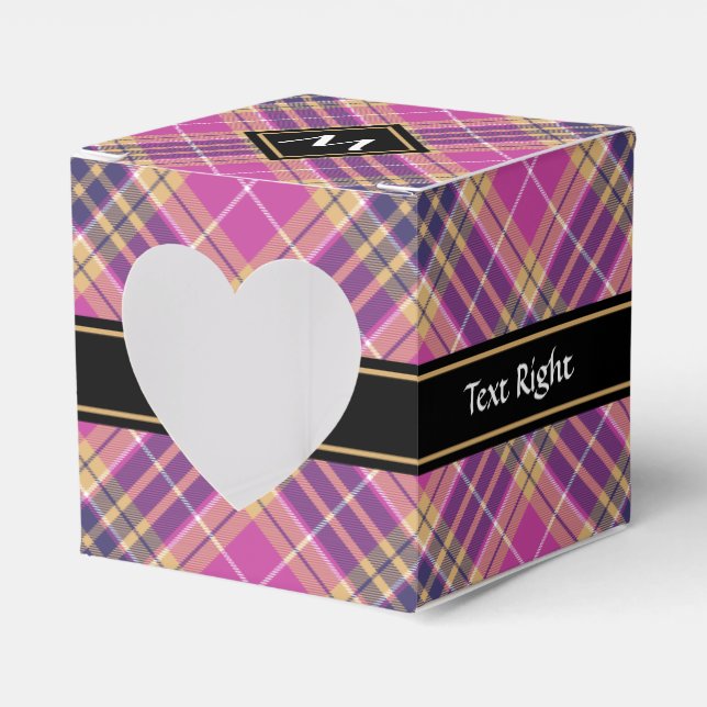 Ballotins Tartan rose, or et bleu (Verso)