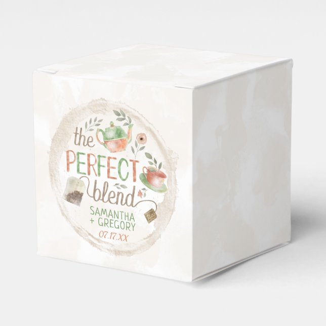 Ballotins Tea Bridal Wedding shower Le Parfait Blend Party (Verso)