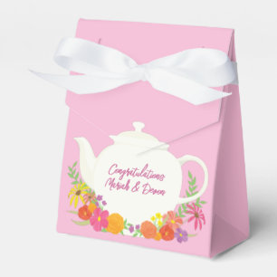 Ballotins Tea Party Baby shower Teapot Rose Girl