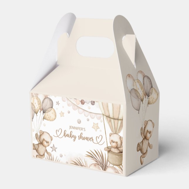 Ballotins Teddy Bear Bear Baby shower Ballotin (Verso)