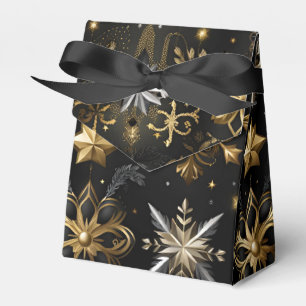 Ballotins Tente Chic Silver Et Gold Snowflakes