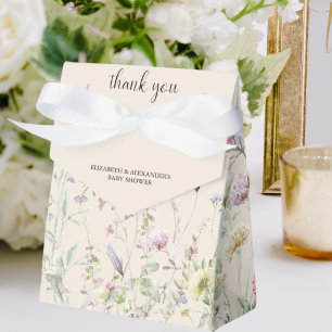 Ballotins Tente de Baby Shower pour Couple Fleur Sauvage Pol