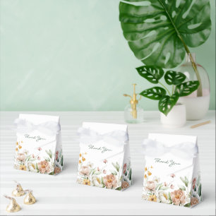 Ballotins Tente de fleurs aquarelles rose tendre