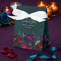 Tente de mariage turquoise rouge foncé floral luna