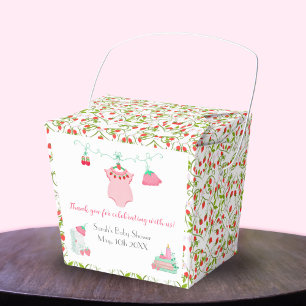 Ballotins Tenue de bébé à la fraise avec boîte de cadeau béb