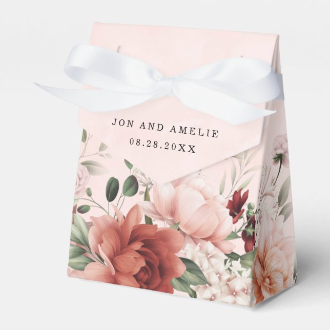 Ballotins Terracotta Printemps Automne Mariage Floral (Verso)