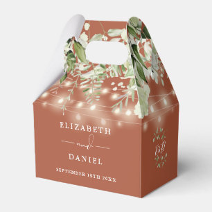 Ballotins Terracotta Verdure Chaîne Lumières Monogramme Mari