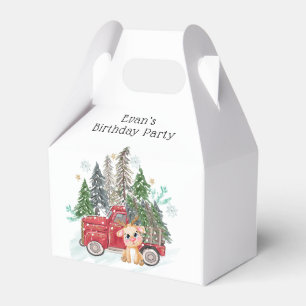 Ballotins Terrain d'hiver Camion et bébé Rudolph Fête d'anni