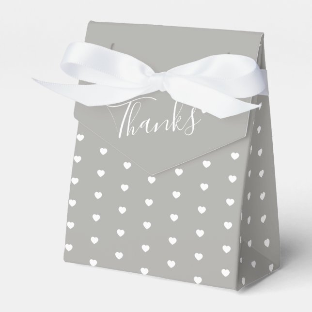 Ballotins Texte graphique simple ballotin gris blanc (Verso)