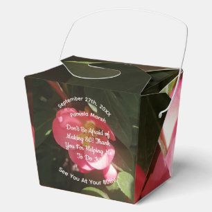 Ballotins texte humoristique de photo de fleurs pour 80e ann