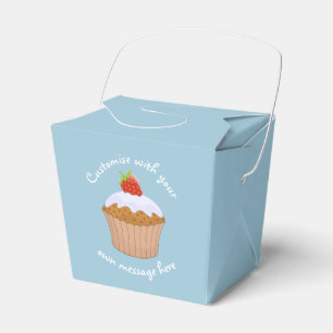 Ballotins Texte personnalisé Mignon Bun aux fraises Bleu