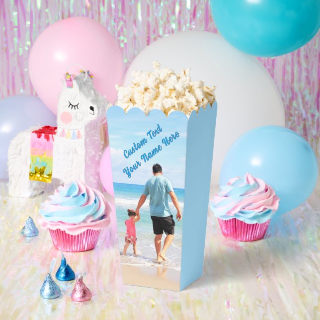 Ballotins Texte Personnalisé Votre Zone Photo Popcorn (Fête)