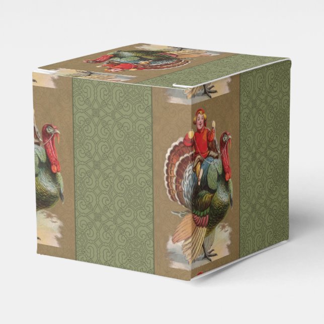 Ballotins Thanksgiving Turquie Drôle salutations Vintages (Verso)