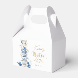 Ballotins Thé de mariage en bleu chinoiserie Fête prénuptial