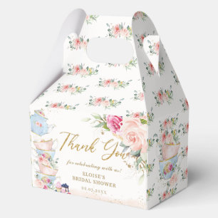 Ballotins Thé Mariage Bébé Fleur Rose Rougissant