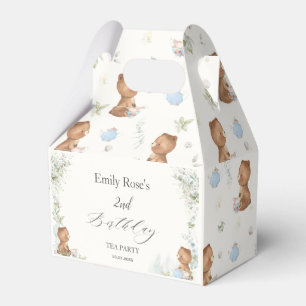 Ballotins Thé Nounours mignon pour deux 2ème anniversaire