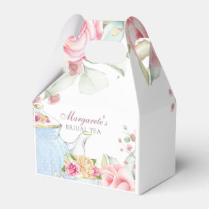 Ballotins Thé nuptiale personnalisé floral