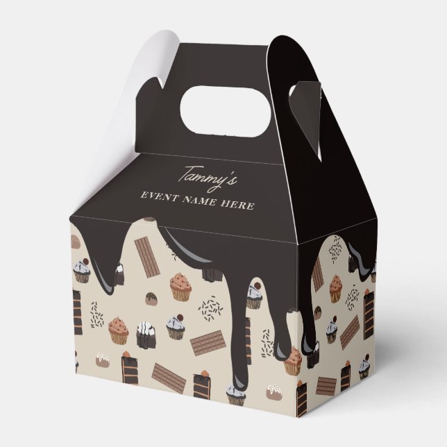 Ballotins Thème de fête à motif chocolat  (Verso)