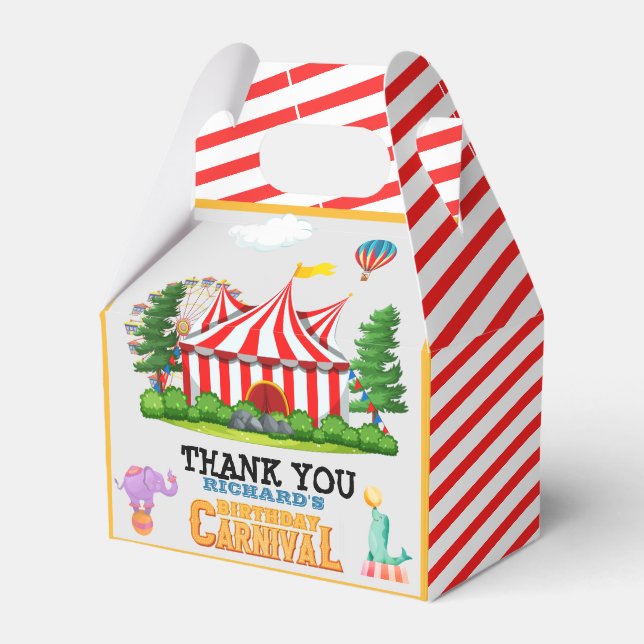 Ballotins Thème du cirque de la fête d'anniversaire des enfa (Verso)