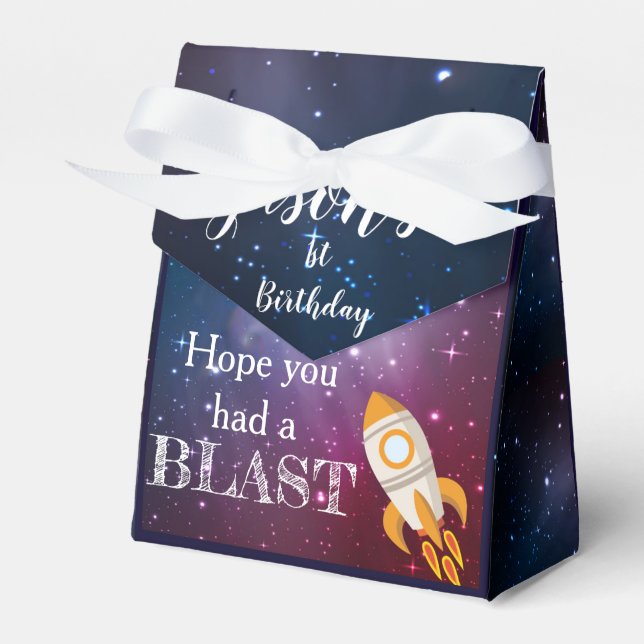 Ballotins Thème Galaxy | 1er anniversaire | BALLOTIN (Verso)