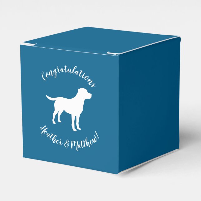 Ballotins Thème Labrador - Baby shower de chien Blue Lab (Verso)