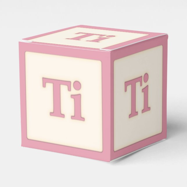 Ballotins "Ti" Solfeggio Blocs musicaux pour bébés rose (Verso)