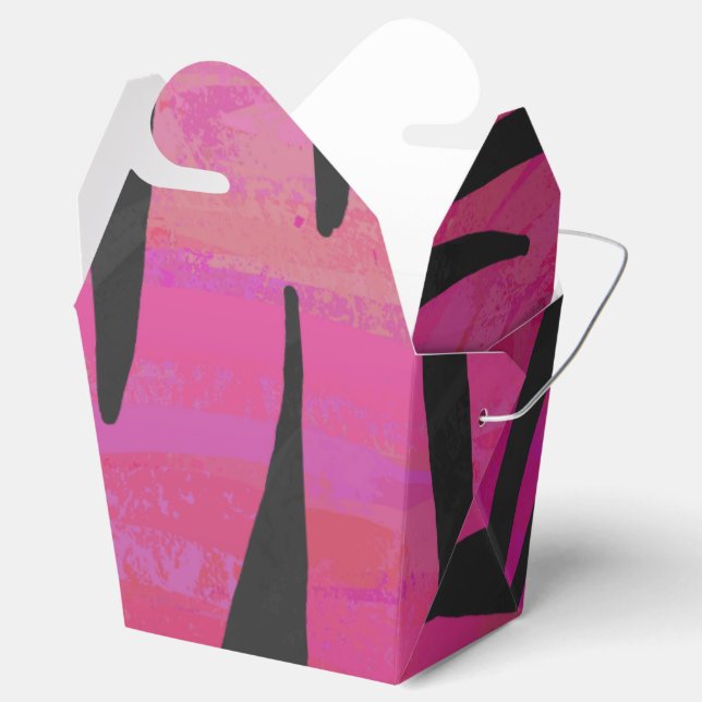Ballotins Tiger rose chaud et noir (Ouvert)